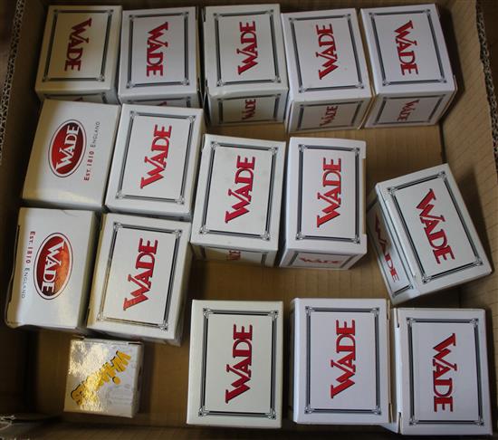 16 boxes of Wade Whimsies figures